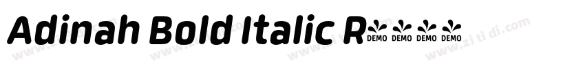 Adinah Bold Italic R字体转换